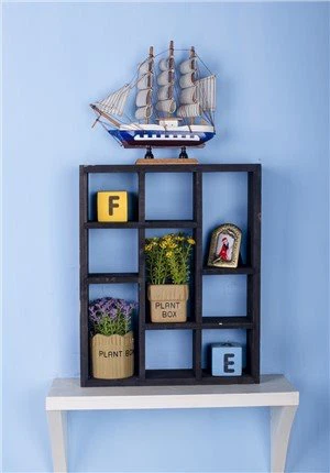 Houten opberger rekplank